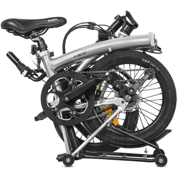 XDS E-Micro 16" Folding Electric Bike Silver