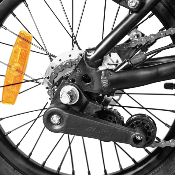 XDS E-Micro 16" Folding Electric Bike Silver