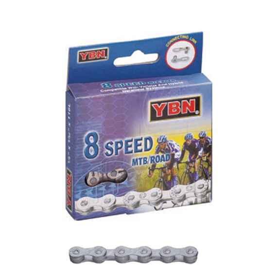 YBN Chain 8 Speed Rust Buster 116 Link