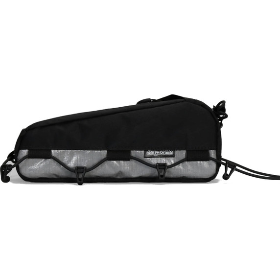 skingrowsback Hot Dog Racing Top Tube Bag - Black/Silver