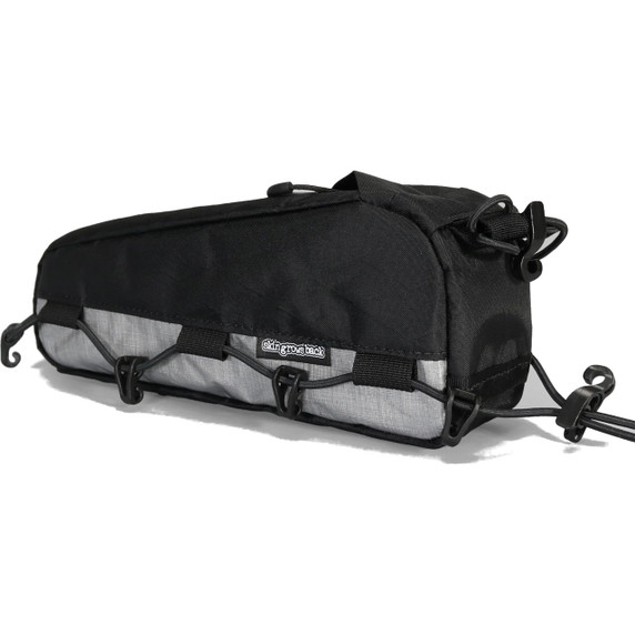 skingrowsback Hot Dog Racing Top Tube Bag - Black/Silver