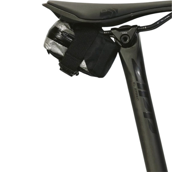 skingrowsback Plan B Micron Racing Saddle Bag - Silver/Black