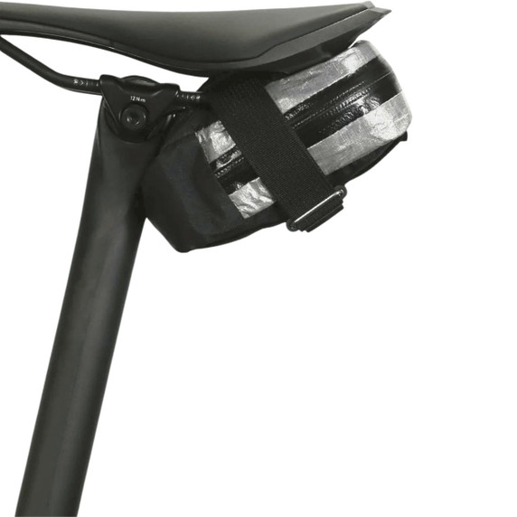skingrowsback Plan B Racing Saddle Bag - Silver/Black