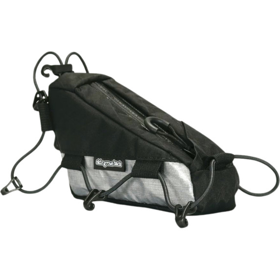 skingrowsback Taquito Racing Rear Top Tube Bag - Black/Silver