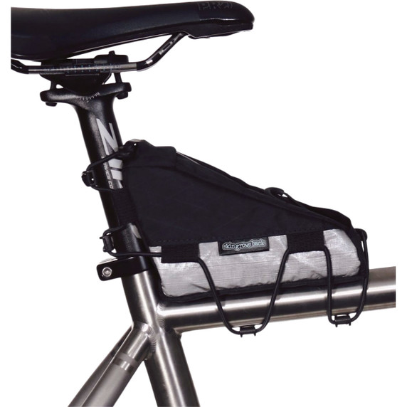 skingrowsback Taquito Racing Rear Top Tube Bag - Black/Silver