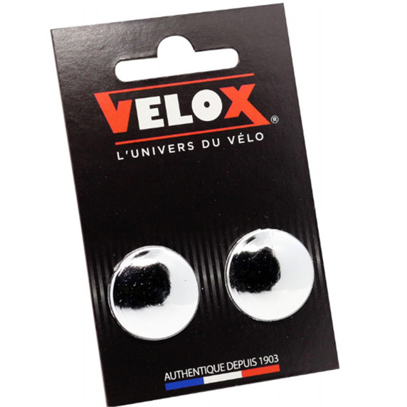 Velox Handlebar Ends Chrome 2 Pack