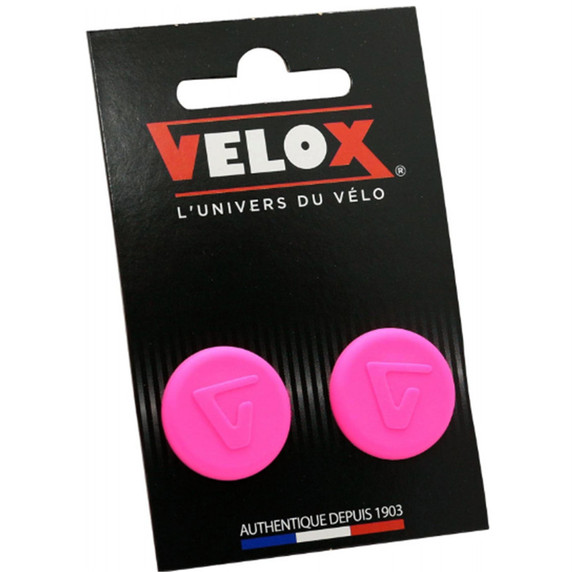 Velox Handlebar Ends Pink 2 Pack