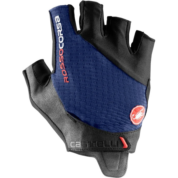 Castelli Rosso Corsa Pro V Gloves Belgian Blue