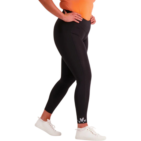 Birds on Bikes Traveller Womens Padded Tights Black