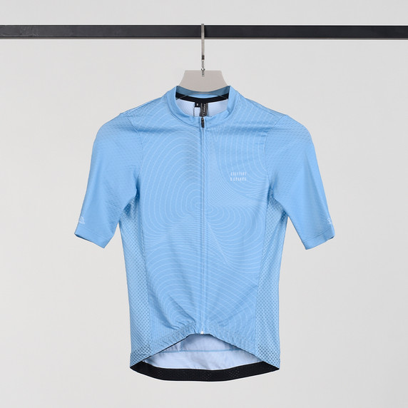Caffeine and Cranks Cerulean Topo Jersey Womens