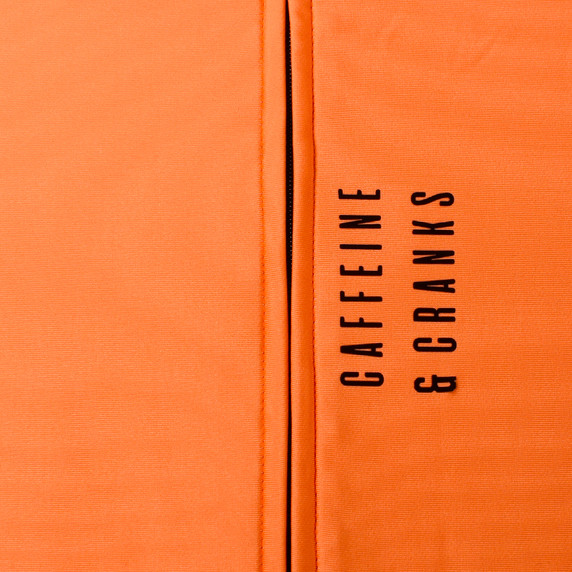 Caffeine and Cranks Core Thermal Jersey Orange Mens
