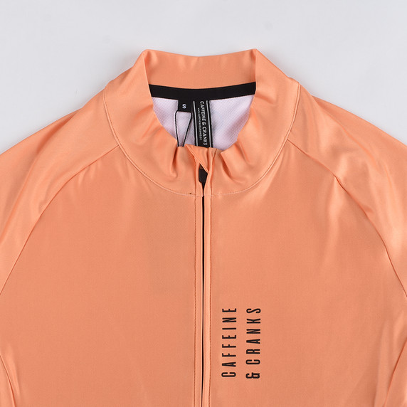 Caffeine and Cranks Core Thermal Jersey Orange Womens