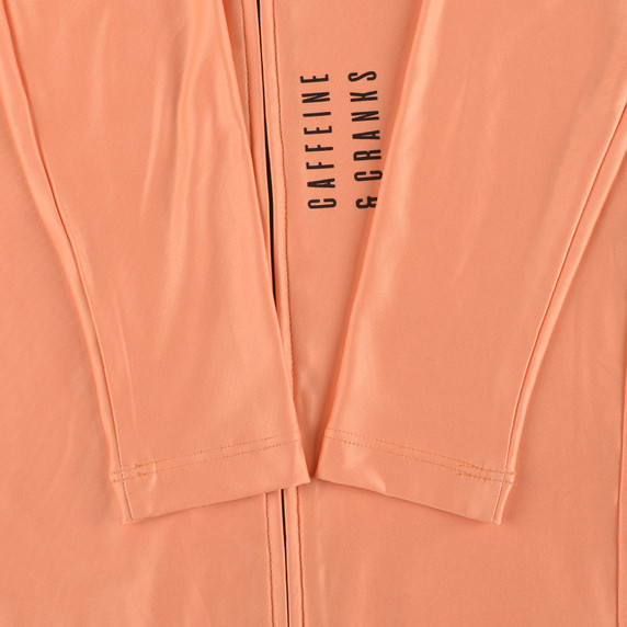 Caffeine and Cranks Core Thermal Jersey Orange Womens