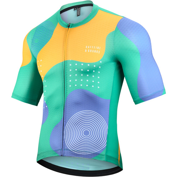 Caffeine and Cranks Memphis Bright Jersey Mens
