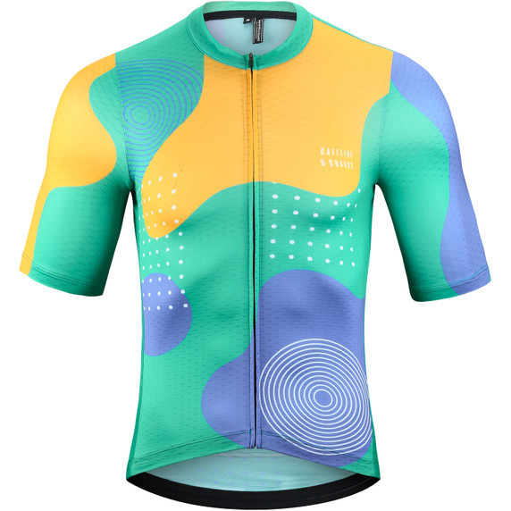 Caffeine and Cranks Memphis Bright Jersey Mens