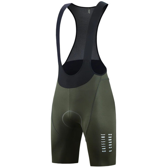 Caffeine and Cranks Pinnacle Bib Shorts Olive Womens