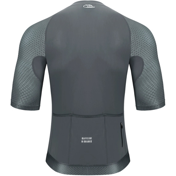 Caffeine and Cranks Pinnacle Jersey Slate Mens