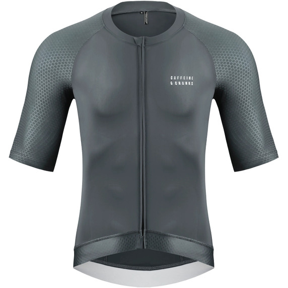 Caffeine and Cranks Pinnacle Jersey Slate Mens