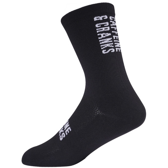 Caffeine and Cranks Socks Black