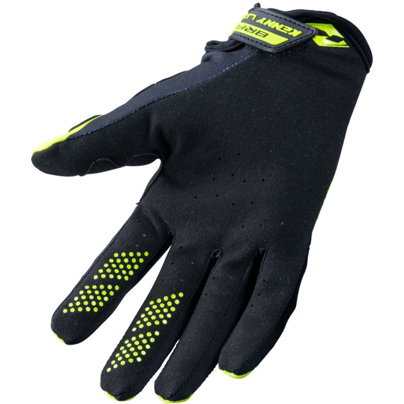 Kenny Racing Gloves Brave Neon Yellow