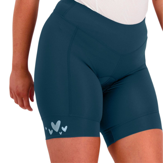 Birds on Bikes Cruiser Womens Padded Short Forest