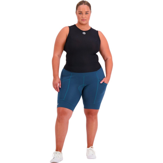 Birds on Bikes Essential Pocket Womens Padded Short Forest