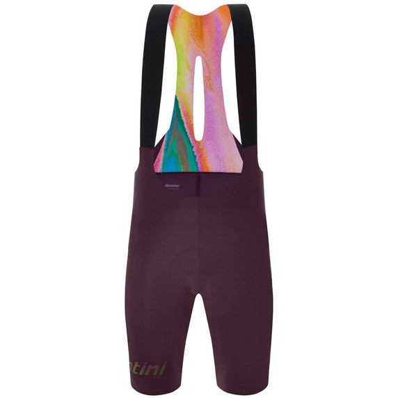 Santini Unico Edge Bibshorts Burgundy