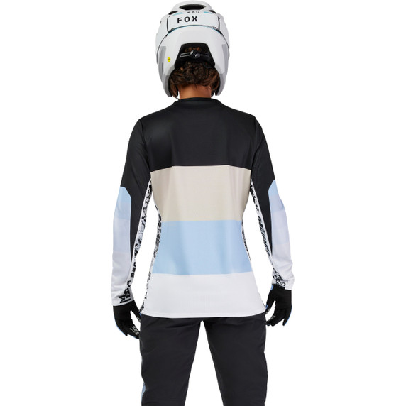 Fox Womens Ranger LS Jersey Grid Black