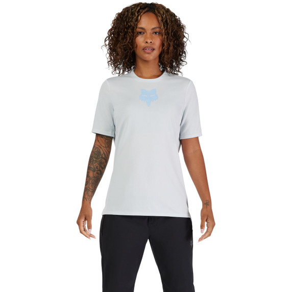 Fox Womens Ranger SS Jersey Fox Head Pale Blue