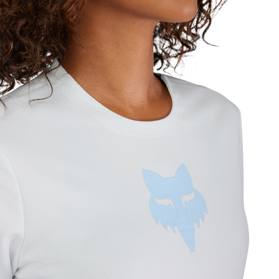 Fox Womens Ranger SS Jersey Fox Head Pale Blue