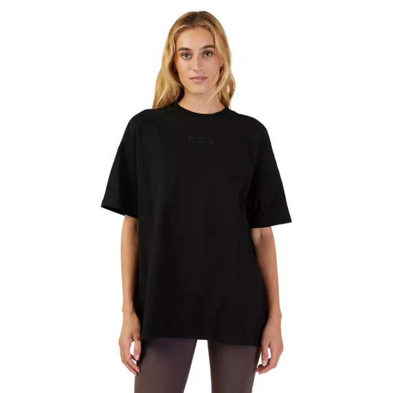 Fox Womens Wordmark OS SS Tee Black