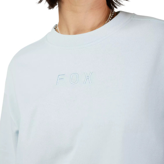 Fox Womens Wordmark OS SS Tee Pale Blue