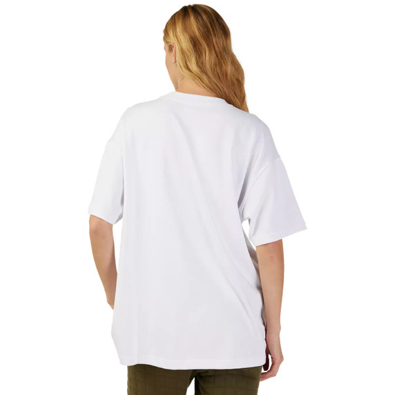 Fox Womens Wordmark OS SS Tee White