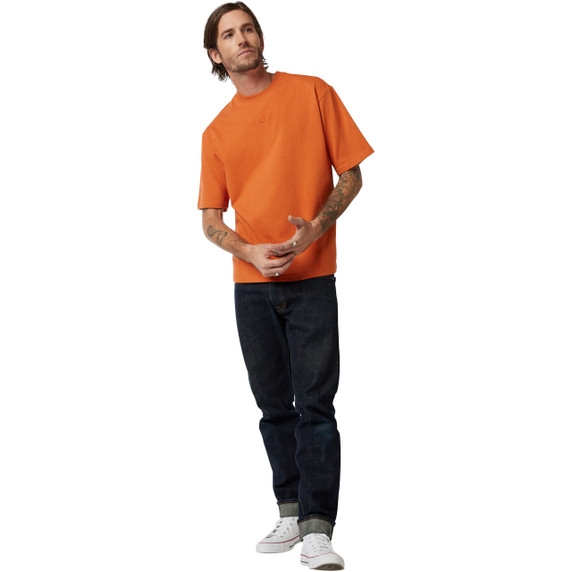 Fox Wordmark OV SS Tee Chocolate