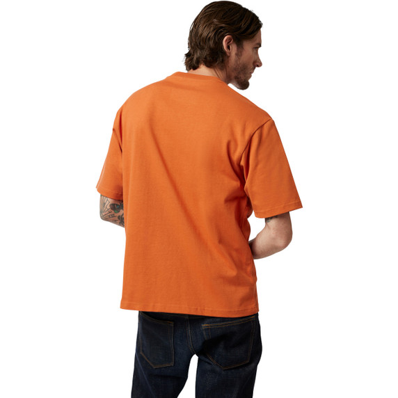 Fox Wordmark OV SS Tee Chocolate