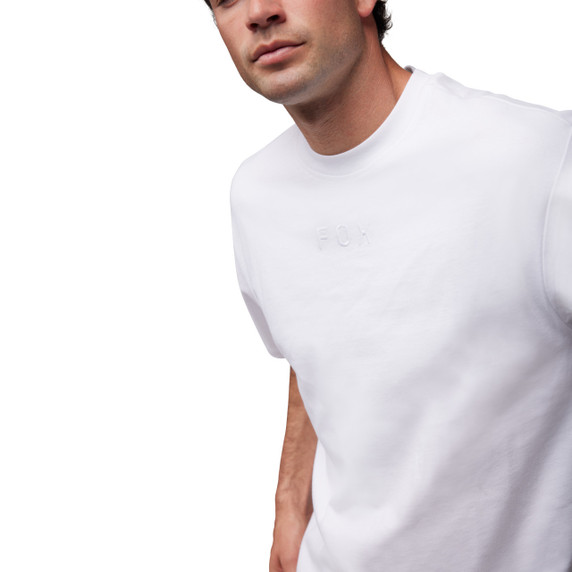 Fox Wordmark Ov SS Tee Optic White