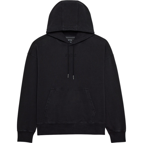 Fox Wordmark Oversized Fleece PO Black