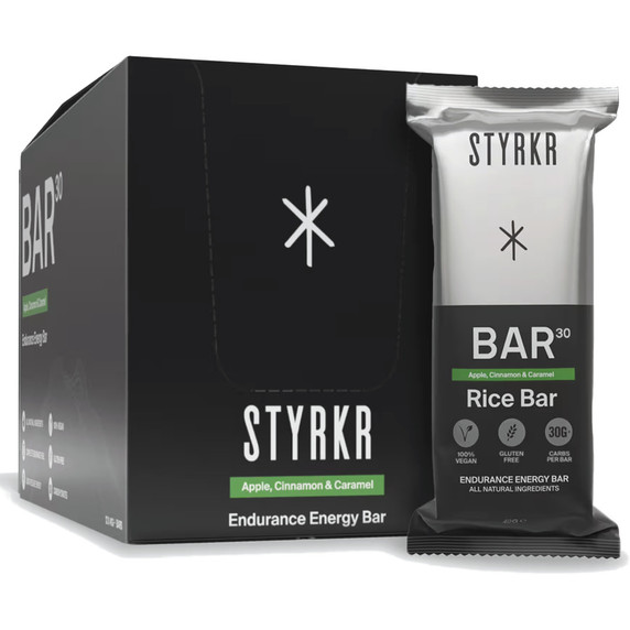 Styrkr Bar30 Apple Cinnamon Caramel Energy Bar x 12 Box