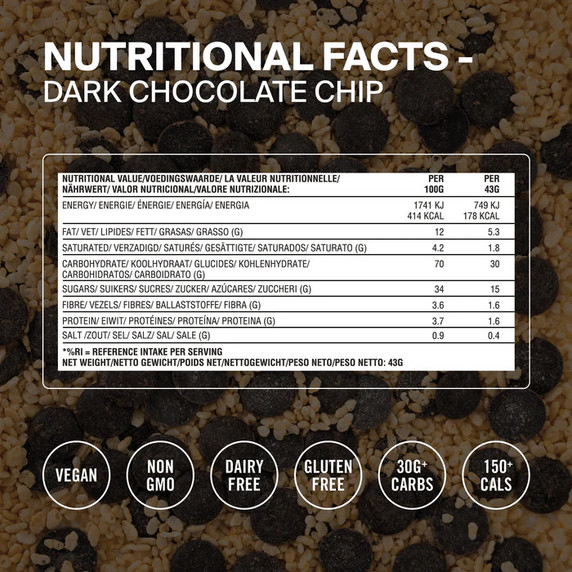Styrkr Bar30 Dark Chocolate Chip Energy Bar x 12 Box