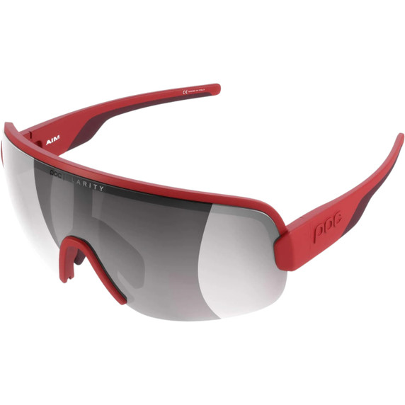 POC Aim Glasses Prismane Red/Clarity Road/Sunny Silver Lens