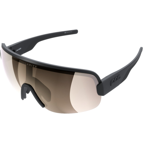 POC Aim Glasses Uranium Black/Clarity Trail/Partly Sunny Light Silver Lens