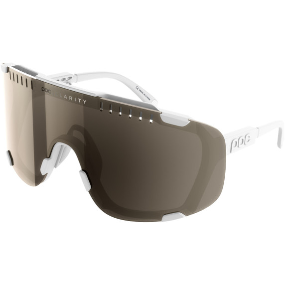 POC Devour WF Glasses Hydrogen White/Clarity Trail /Partly Sunny Silver Lens