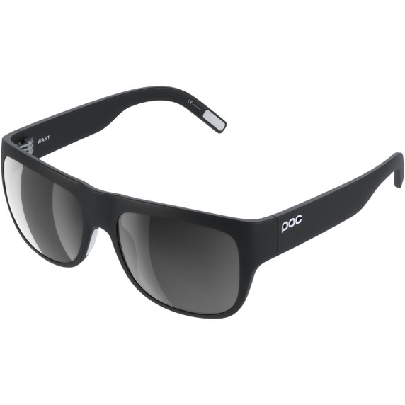 POC Want Glasses Uranium Black/Hydrogen White/Clarity Universal/Sunny Grey Lens