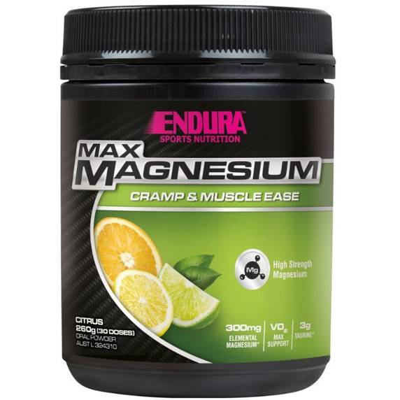 Endura Max Magnesium Powder 260g - Citrus Citrus