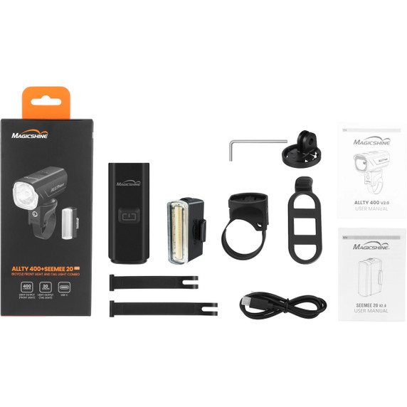Magicshine Allty 400 & SeeMee 20 Combo Light Set USB-C
