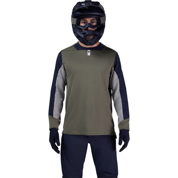 FOX Defend LS Jersey Olive Green