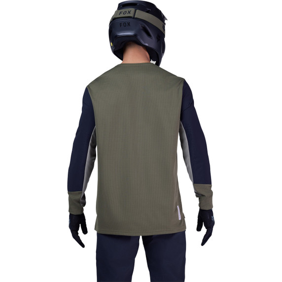 FOX Defend LS Jersey Olive Green