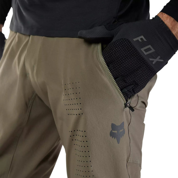 FOX Mens Flexair MTB Pants Military Green