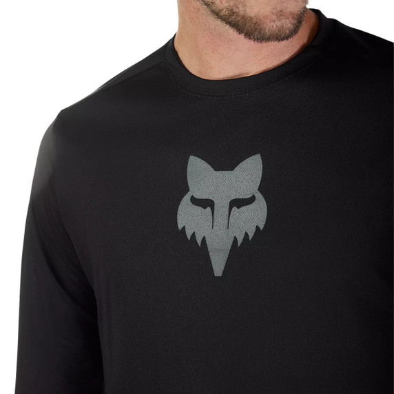 FOX Ranger LS Fox Head Jersey Black