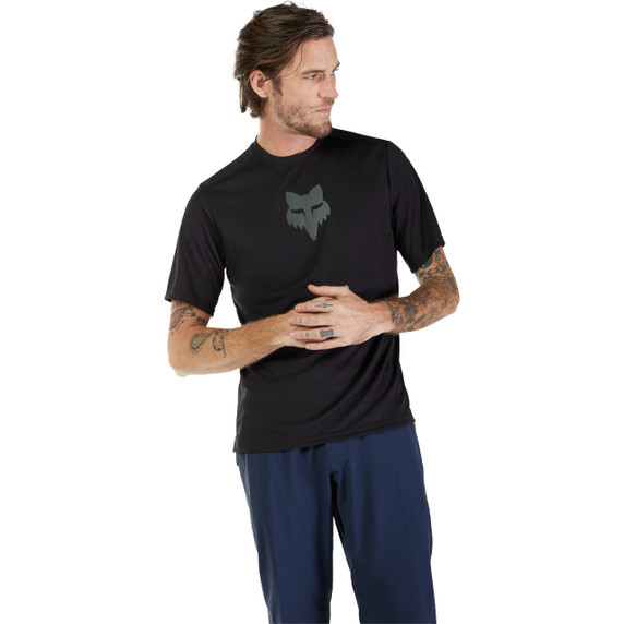 FOX Ranger SS Fox Head Jersey Black
